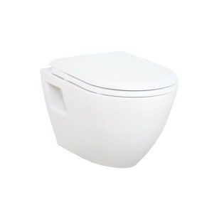 TP325 Red Wall Hung Pan and Soft Close Seat - UK Manchester Liverpool Wall Hung WC Selection - White